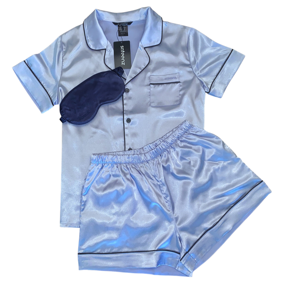 BLUE SHORT PJ SET